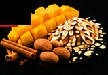 Whey Vanilla, Mango, Oat Meal, Almond, Cinnamon